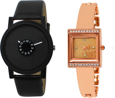 Shocknshop LR25_220 Designer Analog Leather and Chain Strap Couple Watch - For Men & Women
Shocknshop LR25_220 Designer Analog Leather and Chain Strap Couple Watch - For Men & Women