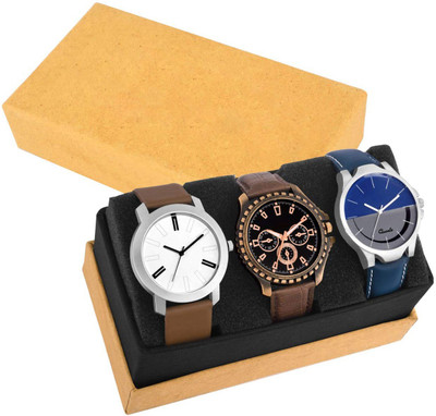 skmi Gents Exclusive (Casual+PartyWear+Formal) Designer Combo Men Watch - For Boys