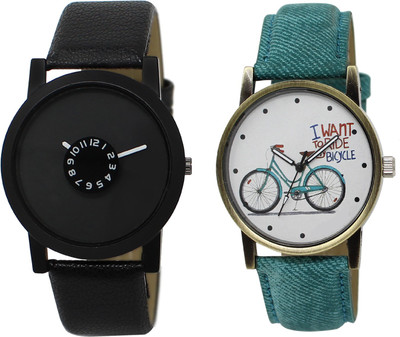 Shocknshop LR25_229 Designer Analog Leather and Chain Strap Couple Watch - For Men & Women
Shocknshop LR25_229 Designer Analog Leather and Chain Strap Couple Watch - For Men & Women