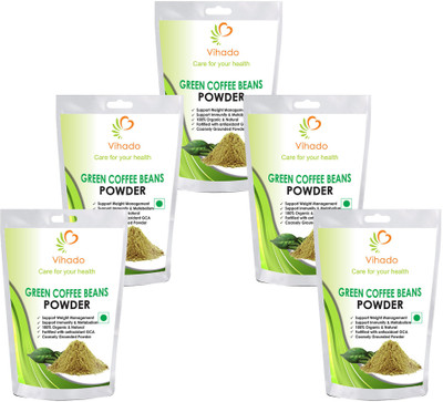 Vihado Organic Green Coffee Beans Powder For Weight Management Instant Coffee (pack of 5) Instant Coffee 100 g(Pack of 5)
Vihado Organic Green Coffee Beans Powder For Weight Management Instant Coffee (pack of 5) Instant Coffee 100 g(Pack of 5)