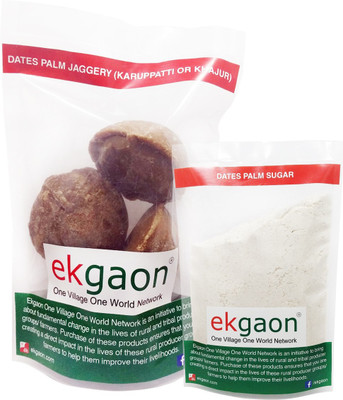 Ekgaon Natural Sweeteners (Dates Palm sugar 250g, Dates Palm Jaggery 500g) Combo(0.5, 0.25)
Ekgaon Natural Sweeteners (Dates Palm sugar 250g, Dates Palm Jaggery 500g) Combo(0.5, 0.25)