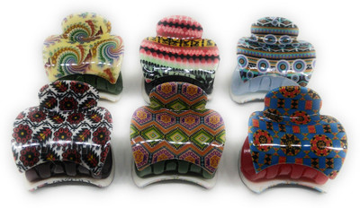 Khubsurat Hair Clutcher / Hair Claw Clip for Girls & Women, Set of 6 Pieces of 6 different Prints, Small Size, Premium Quality Hair Claw, Hair Clip(Multicolor)
Khubsurat Hair Clutcher / Hair Claw Clip for Girls & Women, Set of 6 Pieces of 6 different Prints, Small Size, Premium Quality Hair Claw, Hair Clip(Multicolor)