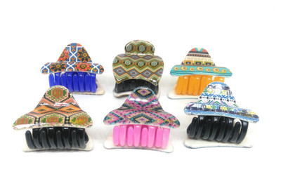 Khubsurat Hair Clutcher / Hair Claw Clip for Girls & Women, Set of 6 Pieces of 6 different Prints, Small Size, Premium Quality Hair Claw, Hair Clip(Multicolor)
Khubsurat Hair Clutcher / Hair Claw Clip for Girls & Women, Set of 6 Pieces of 6 different Prints, Small Size, Premium Quality Hair Claw, Hair Clip(Multicolor)