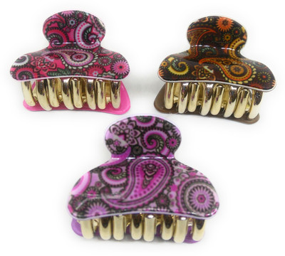 Khubsurat Hair Clutcher / Hair Claw Clip for Girls & Women, Chunry Print, Set of 3 Pieces of 3 Colors, Small Size, Premium Quality Hair Claw, Hair Clip(Multicolor)
Khubsurat Hair Clutcher / Hair Claw Clip for Girls & Women, Chunry Print, Set of 3 Pieces of 3 Colors, Small Size, Premium Quality Hair Claw, Hair Clip(Multicolor)