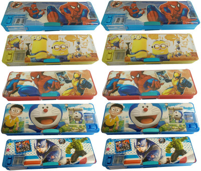 kaykon 10 Superhero Pencil Box For Boys Return Birthday Gifts - High Quality Cartoon Characters Art Plastic Pencil Boxes(Set of 10, Multicolor)
kaykon 10 Superhero Pencil Box For Boys Return Birthday Gifts - High Quality Cartoon Characters Art Plastic Pencil Boxes(Set of 10, Multicolor)
