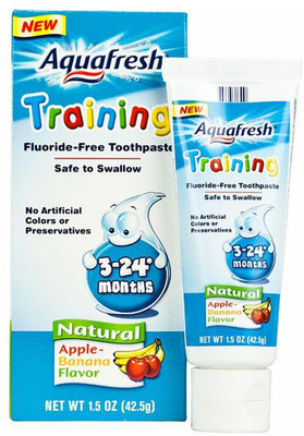 Aqua Fresh Training Toothpaste (3-24M) - 42.5g (Apple Banana) Toothpaste(43 g)