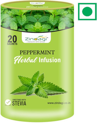 Zindagi Peppermint Herbal Infusion - Sugarfree Health Drink - Natural Tea Sachets With Stevia(20 g)
Zindagi Peppermint Herbal Infusion - Sugarfree Health Drink - Natural Tea Sachets With Stevia(20 g)