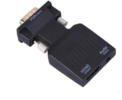 Microware High Quality 1080P VGA Male to HDMI Female Video Adapter + Stereo Audio Cable + USB Cable VGA Male to HDMI Female Adapter HDMI Cable(Compatible with Computer, LCD, HDTV, DLP, Black)
Microware High Quality 1080P VGA Male to HDMI Female Video Adapter + Stereo Audio Cable + USB Cable VGA Male to HDMI Female Adapter HDMI Cable(Compatible with Computer, LCD, HDTV, DLP, Black)