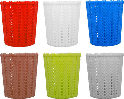 Fully 1 Compartments plastic pen holder(Multicolor)