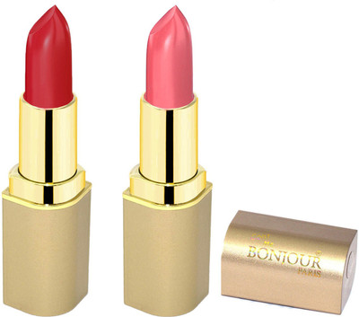 Bonjour Paris Creamy matte lipsticks A2(pink, mauve, 8 g)