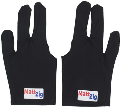 MattZig Two Pcs of Pool Snooker Billiard Gloves (, Black