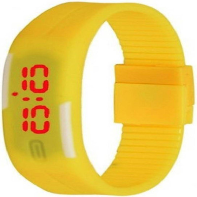 parekh enterprise new full yellow digital patti watch Watch - For Boys & Girls