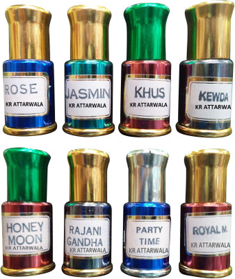 Kr Attarwala Long Lasting Alcohol Free Attar Fragrance Quality Roll-ons (Jasmine Khus Kewra Rose Honeymoon Rajnigandha PartyTime Royal Men) Attars For Men & Women (8 Bottles 3ml each) Herbal Attar(Zafari)
Kr Attarwala Long Lasting Alcohol Free Attar Fragrance Quality Roll-ons (Jasmine Khus Kewra Rose Honeymoon Rajnigandha PartyTime Royal Men) Attars For Men & Women (8 Bottles 3ml each) Herbal Attar(Zafari)