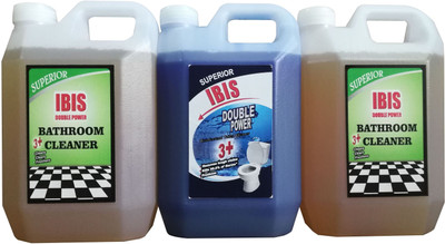 IBIS CLEANING LIQUIDS COMBO : 2 LITRE BATHROOM CLEANER -COLOGNE PERFUME & 1 LTR DISINFECTANT BOWL CLEANER. TOTAL : 3 LITRES COLOGNE FRAGRANCE(3000 ml, Pack of 3)
IBIS CLEANING LIQUIDS COMBO : 2 LITRE BATHROOM CLEANER -COLOGNE PERFUME & 1 LTR DISINFECTANT BOWL CLEANER. TOTAL : 3 LITRES COLOGNE FRAGRANCE(3000 ml, Pack of 3)