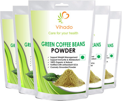 Vihado Nutrition Green Coffee Beans Powder 500g (500g x 5) for Weight Management Instant Coffee 500 g(Pack of 5)