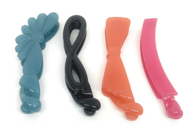 Khubsurat Premium Banana Clip / Banana Claw Clip, Set of 4 Pieces of 4 Color 4 Designs, Smooth Touch Feel, Length 11 Centimeters Banana Clip, Hair Clip(Multicolor)
Khubsurat Premium Banana Clip / Banana Claw Clip, Set of 4 Pieces of 4 Color 4 Designs, Smooth Touch Feel, Length 11 Centimeters Banana Clip, Hair Clip(Multicolor)