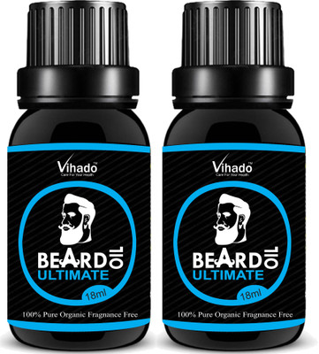VIHADO Ultimate Beard Oil for Beard Growth Original, Best For Beard & Mustache 2 Bottle of 18ml Each Hair Oil(36 ml)
VIHADO Ultimate Beard Oil for Beard Growth Original, Best For Beard & Mustache 2 Bottle of 18ml Each Hair Oil(36 ml)