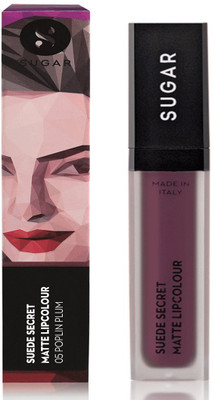 Sugar Cosmetics Suede Secret Matte Lipcolour 05 Poplin Plum (Blackened Plum), 6 ml(Blackened Plum)
Sugar Cosmetics Suede Secret Matte Lipcolour 05 Poplin Plum (Blackened Plum), 6 ml(Blackened Plum)