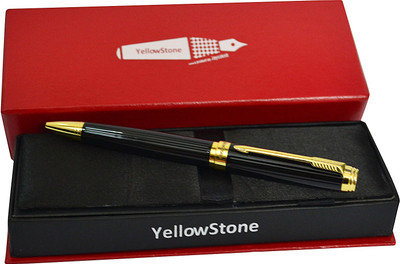 Yellow Stone Black MARKBREIT Metal Corporate Pen Gift Set (Pack of 1,Ink-Blue) Roller Ball Pen
Yellow Stone Black MARKBREIT Metal Corporate Pen Gift Set (Pack of 1,Ink-Blue) Roller Ball Pen