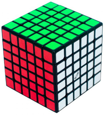 Rubik's Domino 6x6 Black Background Smooth Cube Educational 3D Puzzle Toy Recommended Age 3-99 Years(1 Pieces)