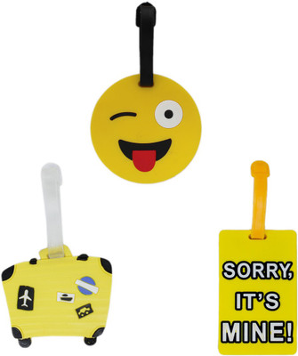 Tootpado Luggage Tag Set Smiley Suitcase Sorry Its Mine - Pack of 3 (CLNT38) - Bag Travel Tags Luggage Tag(Multicolor)
Tootpado Luggage Tag Set Smiley Suitcase Sorry Its Mine - Pack of 3 (CLNT38) - Bag Travel Tags Luggage Tag(Multicolor)