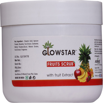 Aspar Glowstar Fruits Scrub With Fruit Extract (450g) Scrub(450 g)
