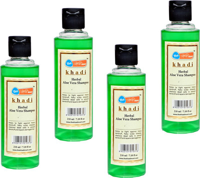 The Khadi Mart Aloe Veera Shampoo Pack 4(840 ml)