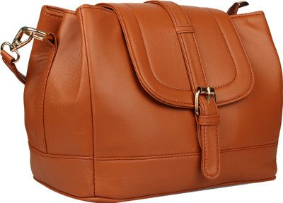Arfafashions Women Formal Tan PU Sling Bag