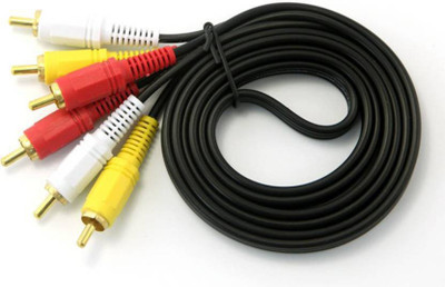 Etake TV-out Cable Both Side Male 3 RCA TO 3 RCA Gold Plated AV Cable 1.5 Meter(Black, For TV)
Etake TV-out Cable Both Side Male 3 RCA TO 3 RCA Gold Plated AV Cable 1.5 Meter(Black, For TV)