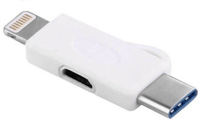 FUZION LIGHTNING 8 PIN TO MICRO USB and Type C Converter CHARGING 3 IN 1 Cable USB Adapter(Multicolor)
FUZION LIGHTNING 8 PIN TO MICRO USB and Type C Converter CHARGING 3 IN 1 Cable USB Adapter(Multicolor)