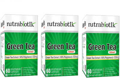 Nutrabiotik Green Tea Extract Supplement With 90% Polyphenols, 500 Mg - 60 Capsule Pack of 3 Bottles(500 mg)
Nutrabiotik Green Tea Extract Supplement With 90% Polyphenols, 500 Mg - 60 Capsule Pack of 3 Bottles(500 mg)