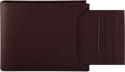 ibex Men Formal Brown Artificial Leather Wallet(5 Card Slots)