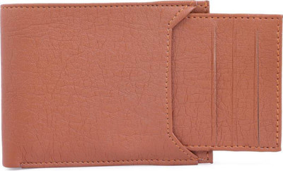 ibex Men Formal Tan Artificial Leather Wallet(5 Card Slots)