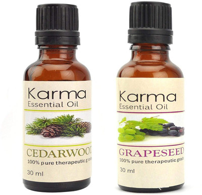 Karma 100% Pure Therapeutic Grade Undiluted Essential Oils in 30 ml Bottles-Cedarwood Grapeseed oil(30 ml)
Karma 100% Pure Therapeutic Grade Undiluted Essential Oils in 30 ml Bottles-Cedarwood Grapeseed oil(30 ml)