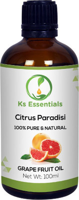 Ks Essentials 100% Pure Grapefruit Essential Oil Natural & Undiluted (100ml)(100 ml)
Ks Essentials 100% Pure Grapefruit Essential Oil Natural & Undiluted (100ml)(100 ml)