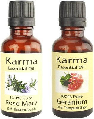 Karma 100% pure Therapeutic Grade undiluted essential oils in 30 ml Bottles-Rosemarry Essential Oil Geranium Essential Oil Aroma Oil(30 ml)
Karma 100% pure Therapeutic Grade undiluted essential oils in 30 ml Bottles-Rosemarry Essential Oil Geranium Essential Oil Aroma Oil(30 ml)