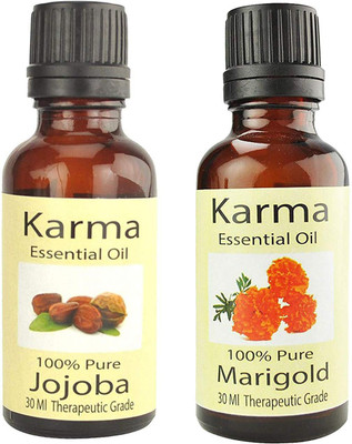 Karma 100% Pure Therapeutic Grade Undiluted Essential Oils in 30 ml Bottles-Marigold Essential Oil Jojoba Essential Oil Aroma Oil(30 ml)
Karma 100% Pure Therapeutic Grade Undiluted Essential Oils in 30 ml Bottles-Marigold Essential Oil Jojoba Essential Oil Aroma Oil(30 ml)