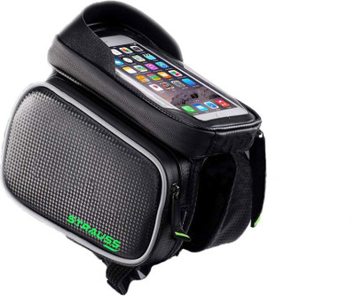 Strauss Bicycle Frame Bag, (Black) Bicycle Phone Holder