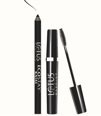 Lotus Herbals Make-Up Ecostay Kajal 1.2 g (Black) & MAXLASH VOLUMISING BOTANICAL WATERPROOF MASCARA - BLACK 4 g (Black) (( Pack of 2 ))(Set of 2)
Lotus Herbals Make-Up Ecostay Kajal 1.2 g (Black) & MAXLASH VOLUMISING BOTANICAL WATERPROOF MASCARA - BLACK 4 g (Black) (( Pack of 2 ))(Set of 2)