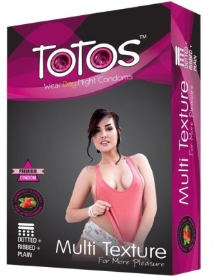 

totos STRAWBERRY MULTI TEXTURE DOTTED FOR MEN CONDOM Condom(10S)