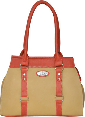 FD Fashion Women Shoulder Bag(Beige, Orange)