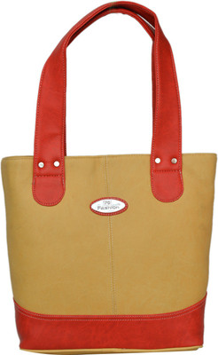 FD Fashion Shoulder Bag(Beige, Red)