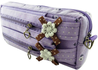 SHERAGO Pen/Pencil Zipper Pouch for Girls & Boys || Best Suitable for School Kids, Travelers and Students || Multipurpose Box/Case Water Resistance Art Canvas Pencil Box(Set of 1, Purple)
SHERAGO Pen/Pencil Zipper Pouch for Girls & Boys || Best Suitable for School Kids, Travelers and Students || Multipurpose Box/Case Water Resistance Art Canvas Pencil Box(Set of 1, Purple)