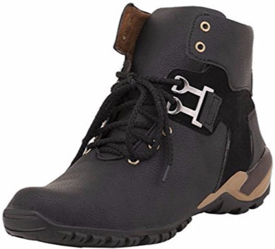 T-Rock Vision Casual Shoes Boots For Men(Black, Brown