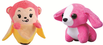 Skylofts Toy Combo of Monkey In Banana and Cute Dog with Big eyes Animal Soft Toys - 18 cm(Multicolor)
Skylofts Toy Combo of Monkey In Banana and Cute Dog with Big eyes Animal Soft Toys - 18 cm(Multicolor)