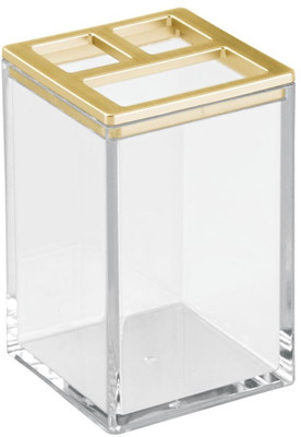 Interdesign Clarity Toothbrush Holder Gold/Brushed Acrylic Toothbrush Holder(Gold)
Interdesign Clarity Toothbrush Holder Gold/Brushed Acrylic Toothbrush Holder(Gold)