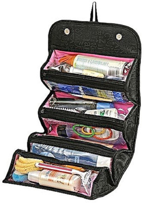 Fiiasa Roll N Go Travel Cosmetic Bag, Easy Roll Up, Brush Lipstick Paste Tube Makeup Tools Toiletry Organizer, Cosmetic Storage Bag Travel Toiletry Kit(Black)
Fiiasa Roll N Go Travel Cosmetic Bag, Easy Roll Up, Brush Lipstick Paste Tube Makeup Tools Toiletry Organizer, Cosmetic Storage Bag Travel Toiletry Kit(Black)