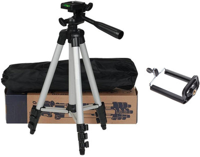 BUY GENUINE Tripod-3110 Lightweight Camera Stand With Three-Dimensional Head & Quick Release Plate For Canon Nikon Sony Cameras Camcorders with Mobile Phone Holder Mount For Android Phone Portable Adjustable Tripod(Silver & Black, Supports Up to 1500)
BUY GENUINE Tripod-3110 Lightweight Camera Stand With Three-Dimensional Head & Quick Release Plate For Canon Nikon Sony Cameras Camcorders with Mobile Phone Holder Mount For Android Phone Portable Adjustable Tripod(Silver & Black, Supports Up to 1500)