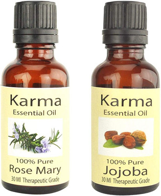 Karma 100% pure Therapeutic Grade undiluted essential oils in 30 ml Bottles-Rosemarry Essential oil Jojoba Essential Oil(30 ml)
Karma 100% pure Therapeutic Grade undiluted essential oils in 30 ml Bottles-Rosemarry Essential oil Jojoba Essential Oil(30 ml)
