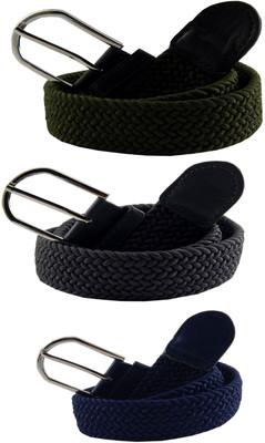 ELS Men & Women Casual Multicolor Canvas, Fabric, Synthetic Belt, Blue;green;grey
ELS Men & Women Casual Multicolor Canvas, Fabric, Synthetic Belt, Blue;green;grey